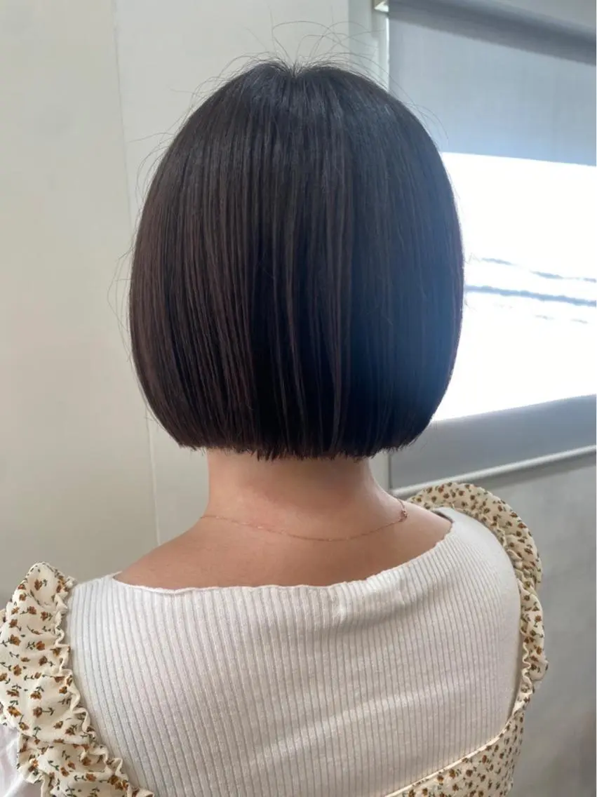 ショート ボブ 藤原 侑香のヘアスタイル