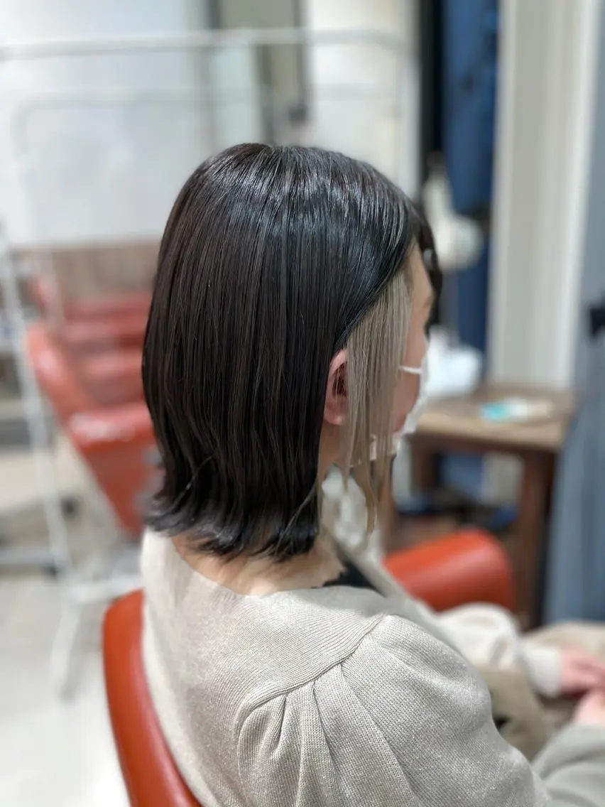 ミディアム カラー 井上 武輝のヘアスタイル