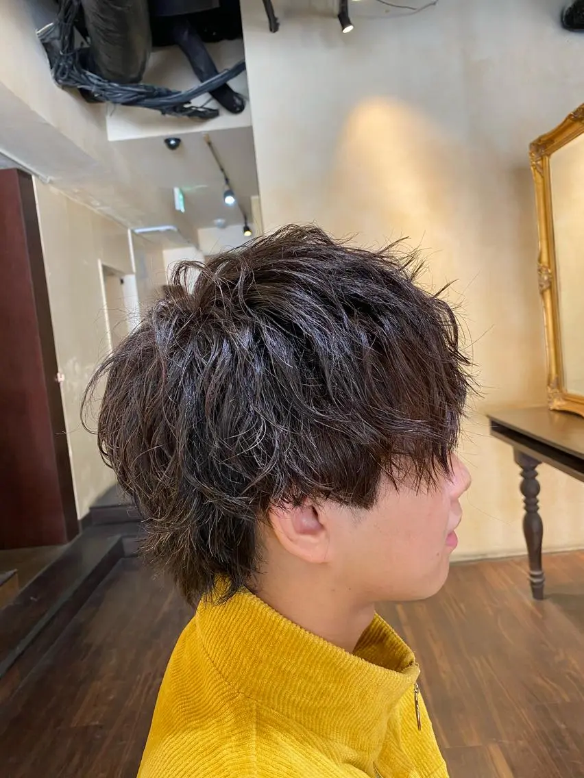 パーマ メンズ メンズパーマ スパイラルパーマ 大阪メンズヘアのプロ 高橋 直希のヘアスタイル
