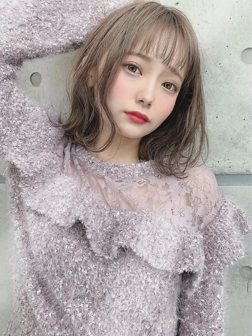 ミディアム カラー 乾かすだけで美髪✨ 髪質改善専門/鈴木遼のヘアスタイル