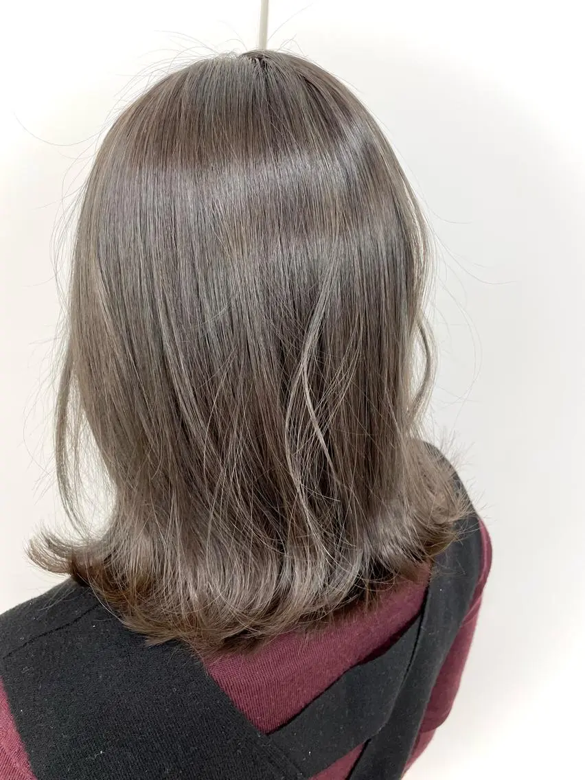 セミロング カラー ブルーカラー オレンジ カット ヘアカラー トリートメント studio the soel /TAKAのヘアスタイル
