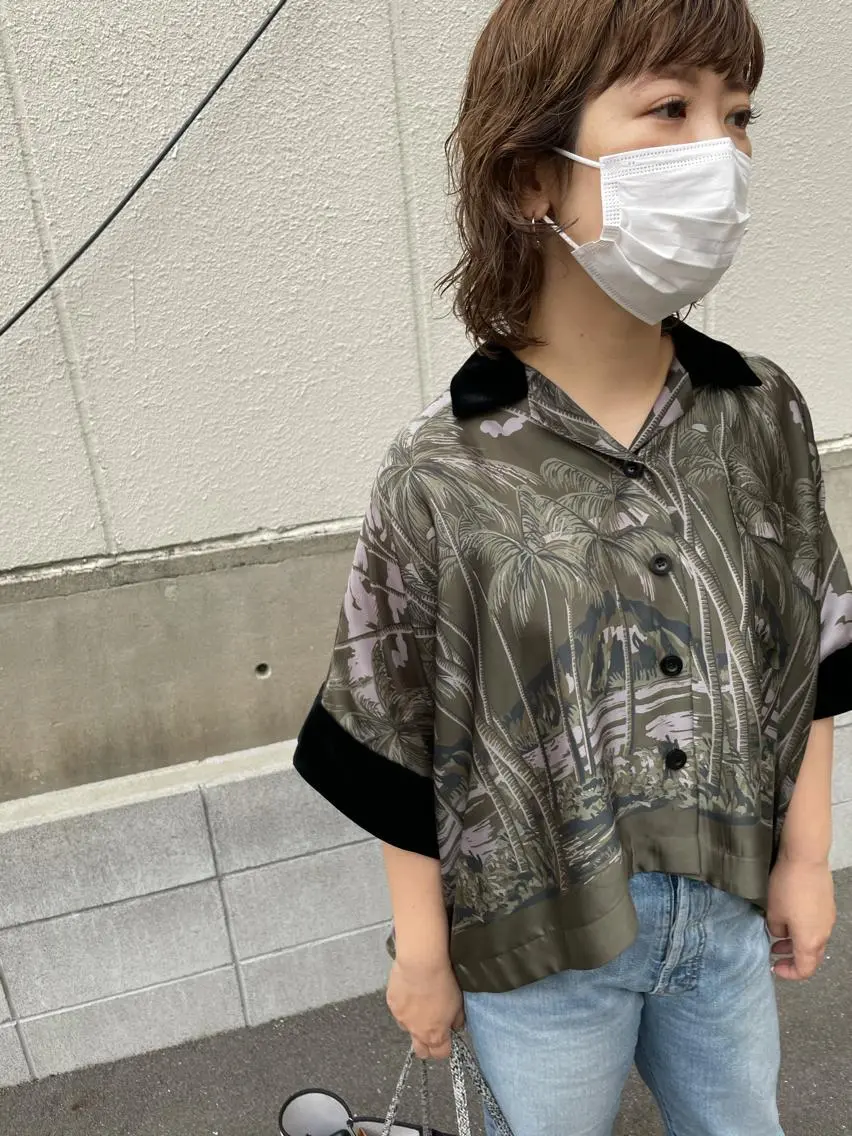 ミディアム カット ヘアカラー トリートメント ayane⭐️ボブ・ ショート・パーマのヘアスタイル