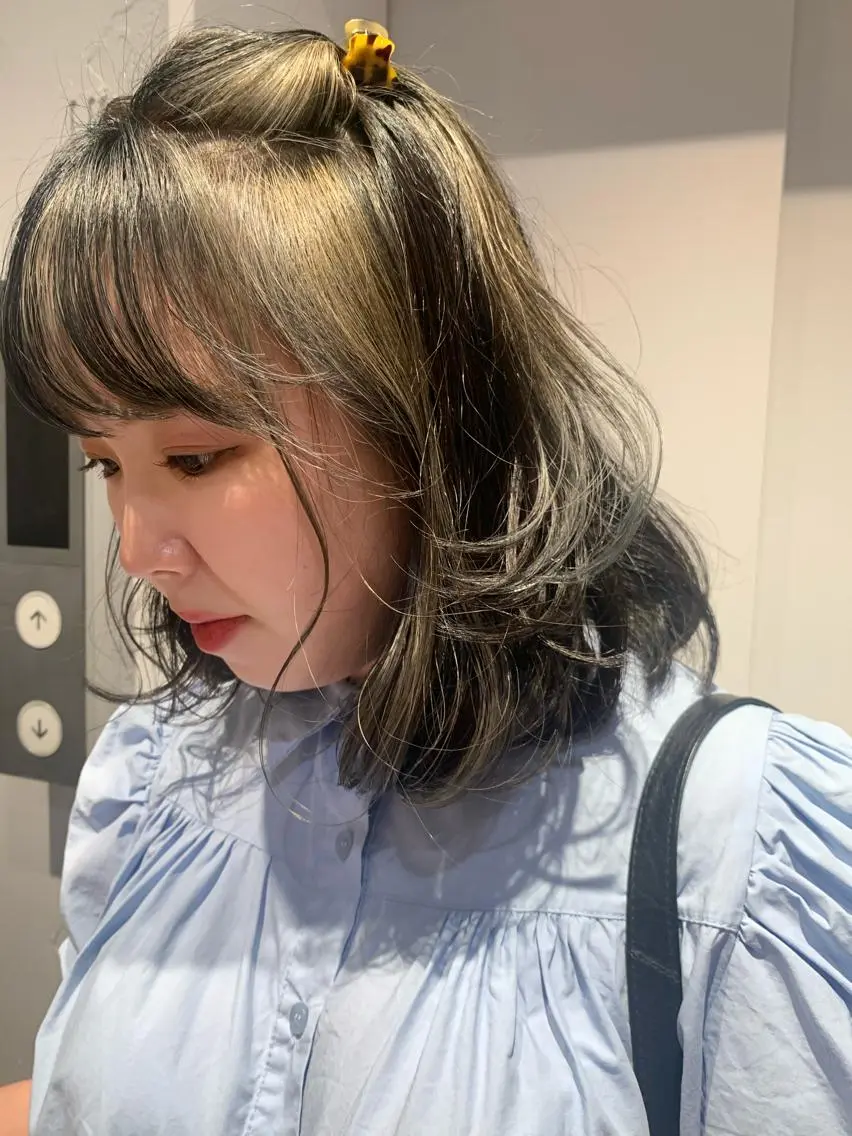 ミディアム カラー RISAKO レイヤーカット🎀のヘアスタイル