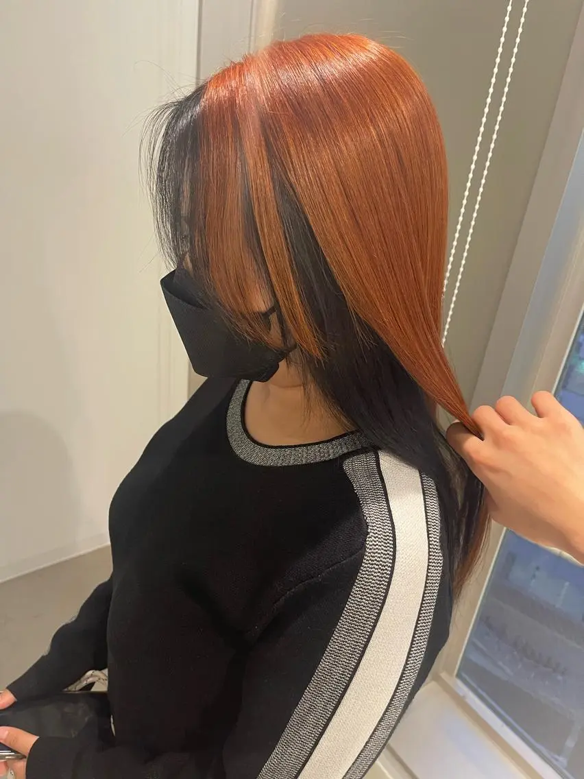 ロング カラー 店長 MANAMI 艶カラー／骨格ボブのヘアスタイル