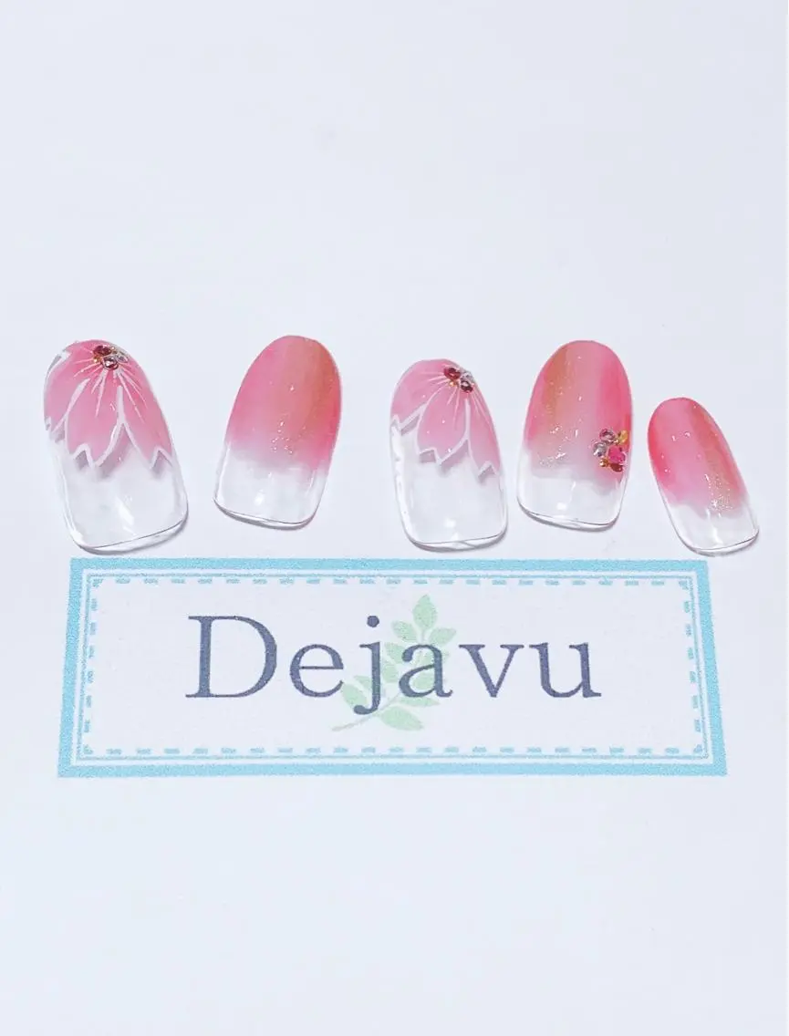 ネイル アートネイル 桜ネイル Nail salon Dejavu 🌿のネイルデザイン