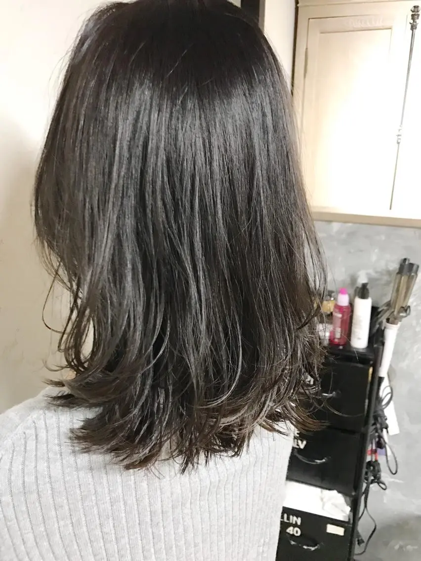 ミディアム カラー グレージュ 【完全マンツー 恵比寿】佐藤 翔のヘアスタイル