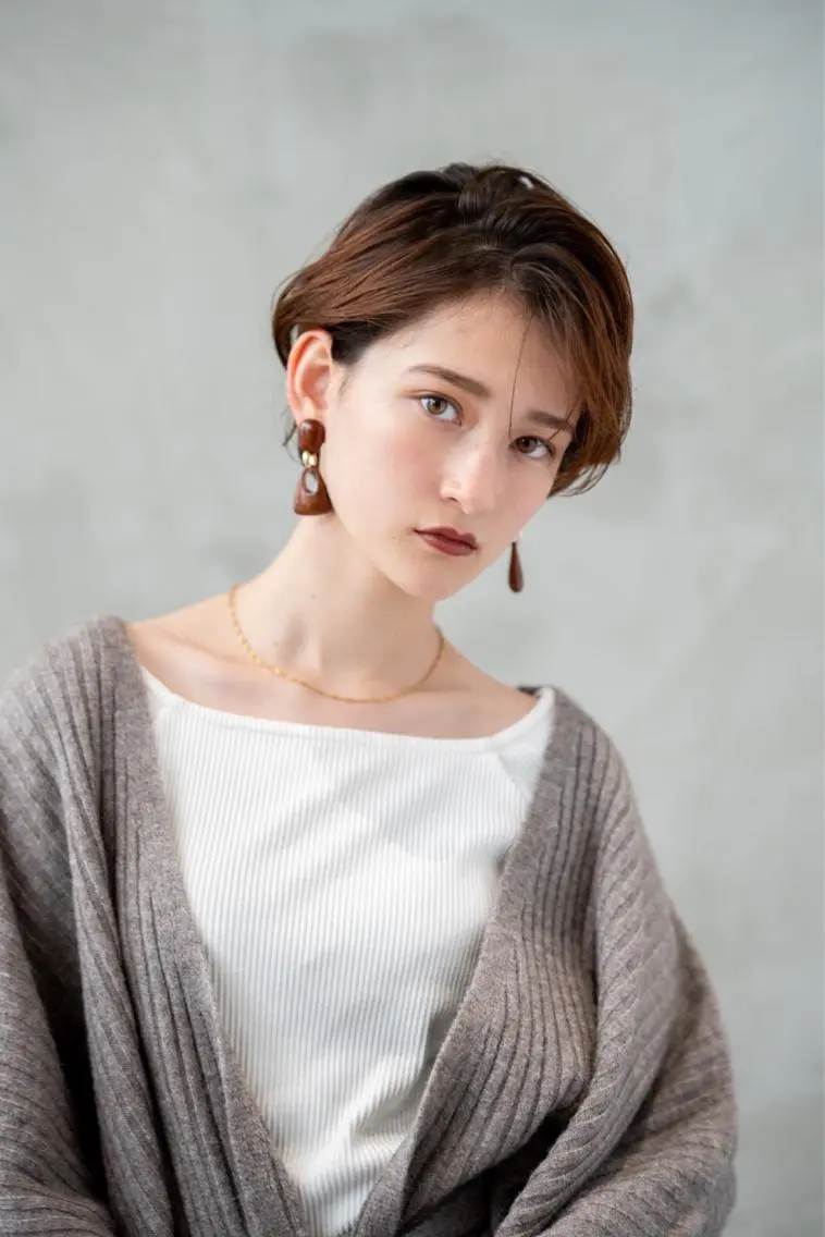 ショート カラー カット ヘアカラー トリートメント 🉐レイヤー/塩見 弘樹🉐渋谷のヘアスタイル