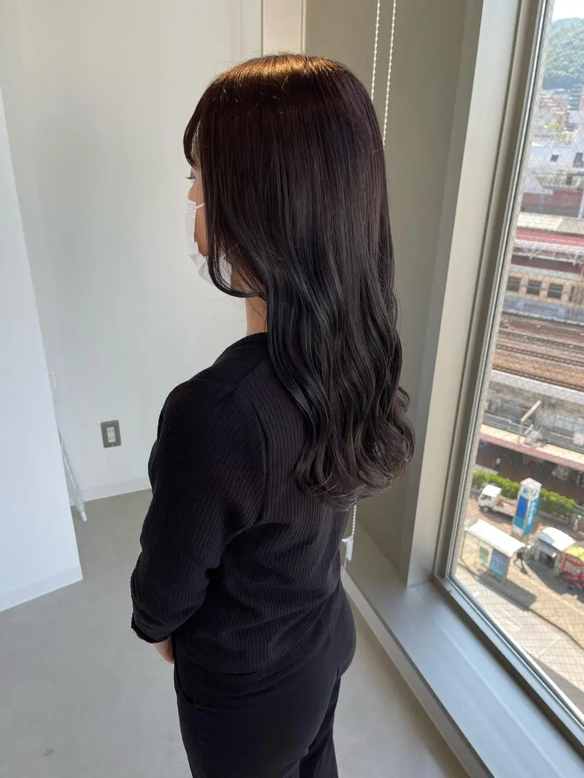 ロング カラー 店長 MANAMI 艶カラー／骨格ボブのヘアスタイル