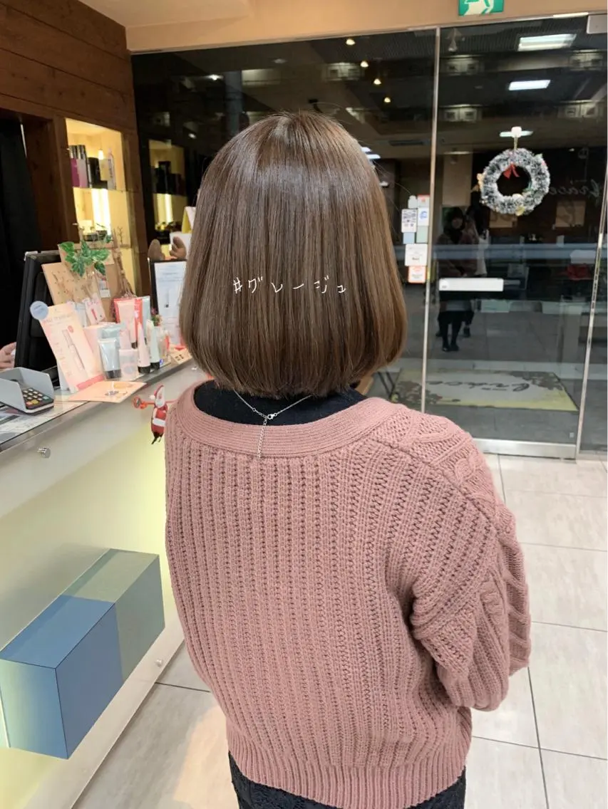 ミディアム レイヤー/艶髪カラー 森本くるみのヘアスタイル
