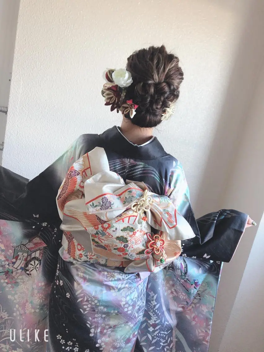 ヘアアレンジ 着付け 谷口ゆめ/縮毛矯正/ 大人女子/眉ワックスのヘアスタイル