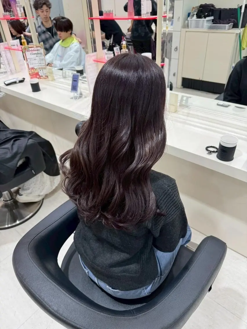 カラー 🩰まろやかピンク ラベンダー表参道🫧のヘアスタイル