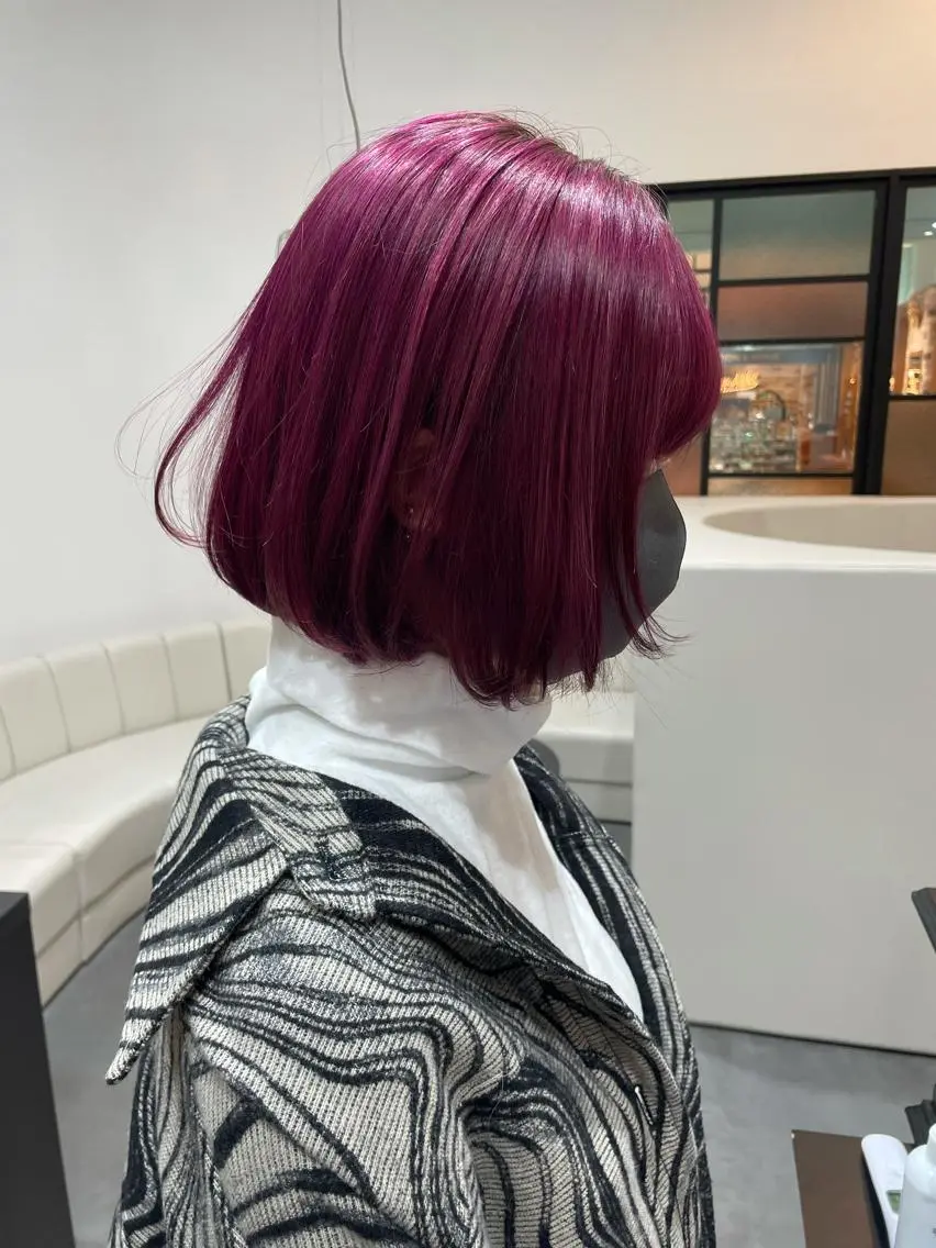 ショート カラー ヘアアレンジ 小倉 愛里のヘアスタイル