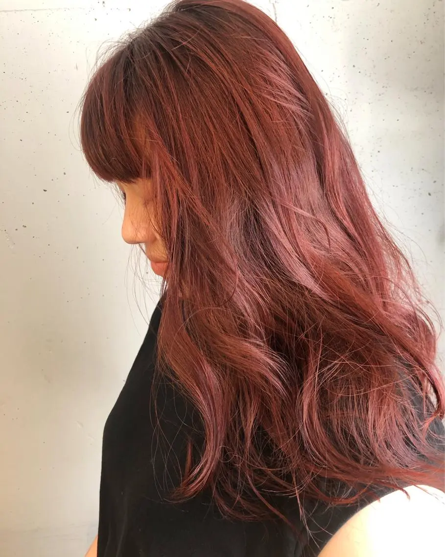 ロング カラー 東 みのりのヘアスタイル