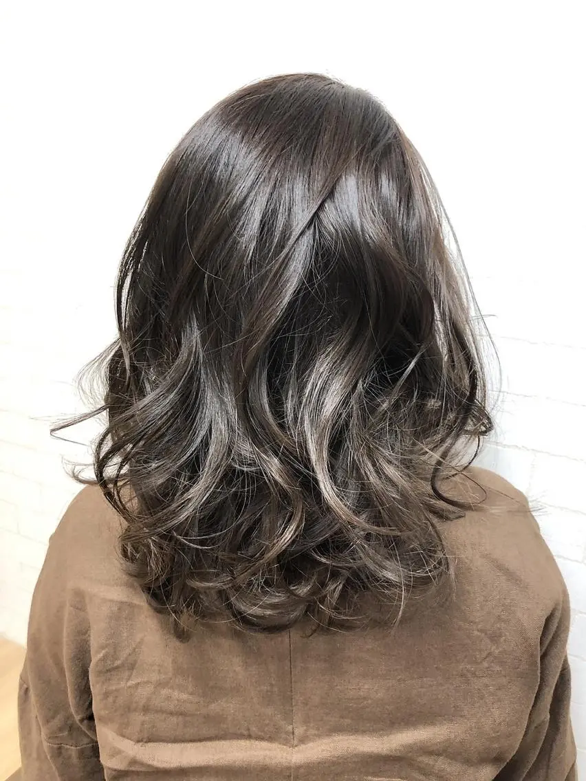 セミロング カラー ヘアカラー トリートメント yoriko ♪のヘアスタイル