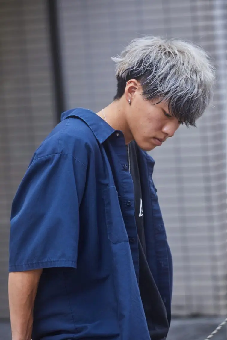 ショート カラー メンズ メンズインナーカラー インナーカラー カット ヘアカラー メンズ専門店 店長 小柳 裕夢のヘアスタイル
