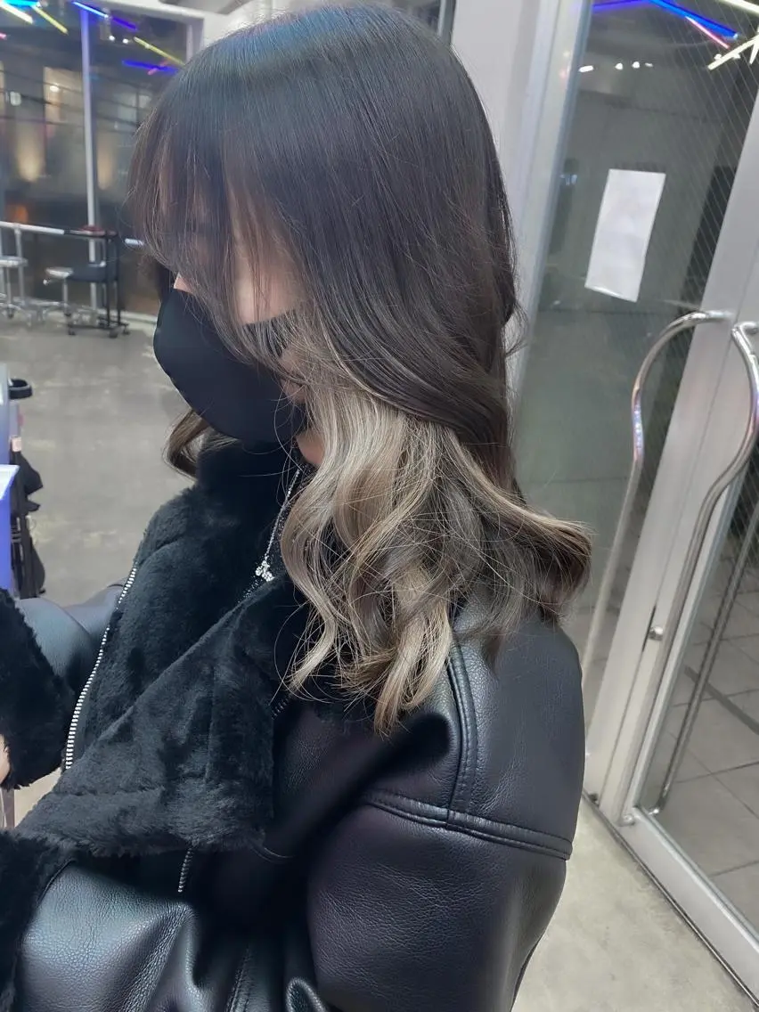 セミロング カラー 💗💗韓国レイヤー yu-ki💗💗のヘアスタイル
