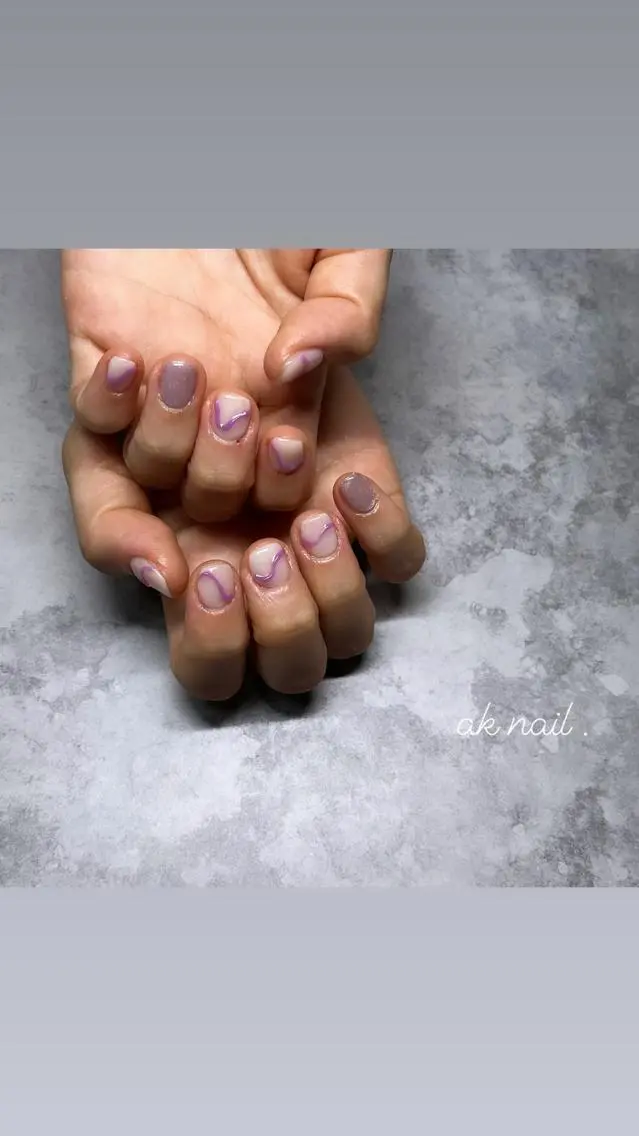 ネイル ハンドネイル ak nail .のネイルデザイン