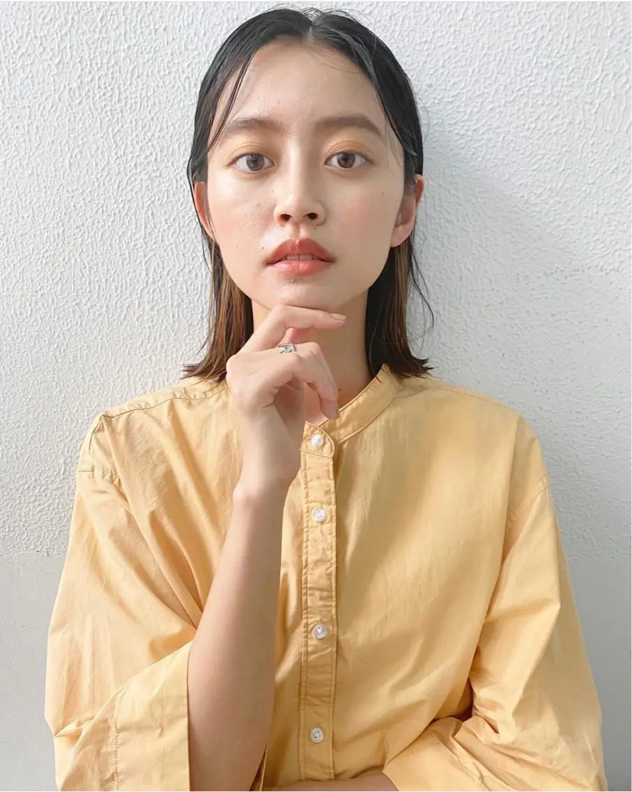 ミディアム クロスパーマ× 透明感カラー✂︎のヘアスタイル