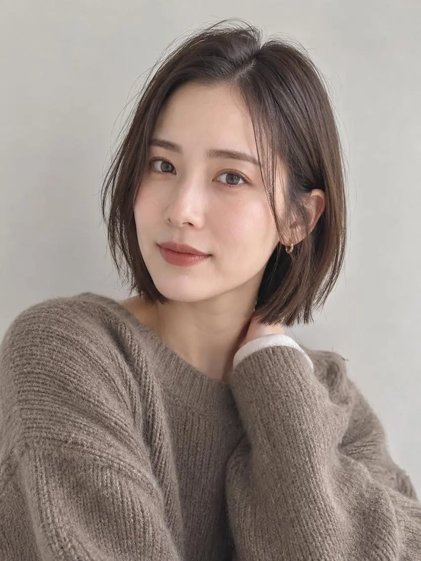 ミディアム カラー ブリーチ ケアブリーチ 透明感カラー ダブルカラー イヤリングカラー カット ヘアカラー "オトナ髪”/ LAKA TOCCAのヘアスタイル