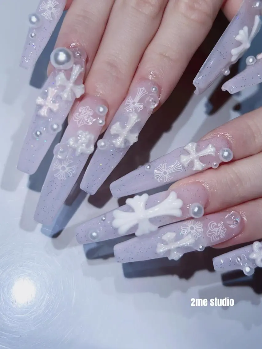 ネイル チークネイル 桜ネイル フラッシュネイル フレンチネイル ジェルネイル ハンドネイル 長さだし/持ち込み 2me心斎橋moeaのネイルデザイン