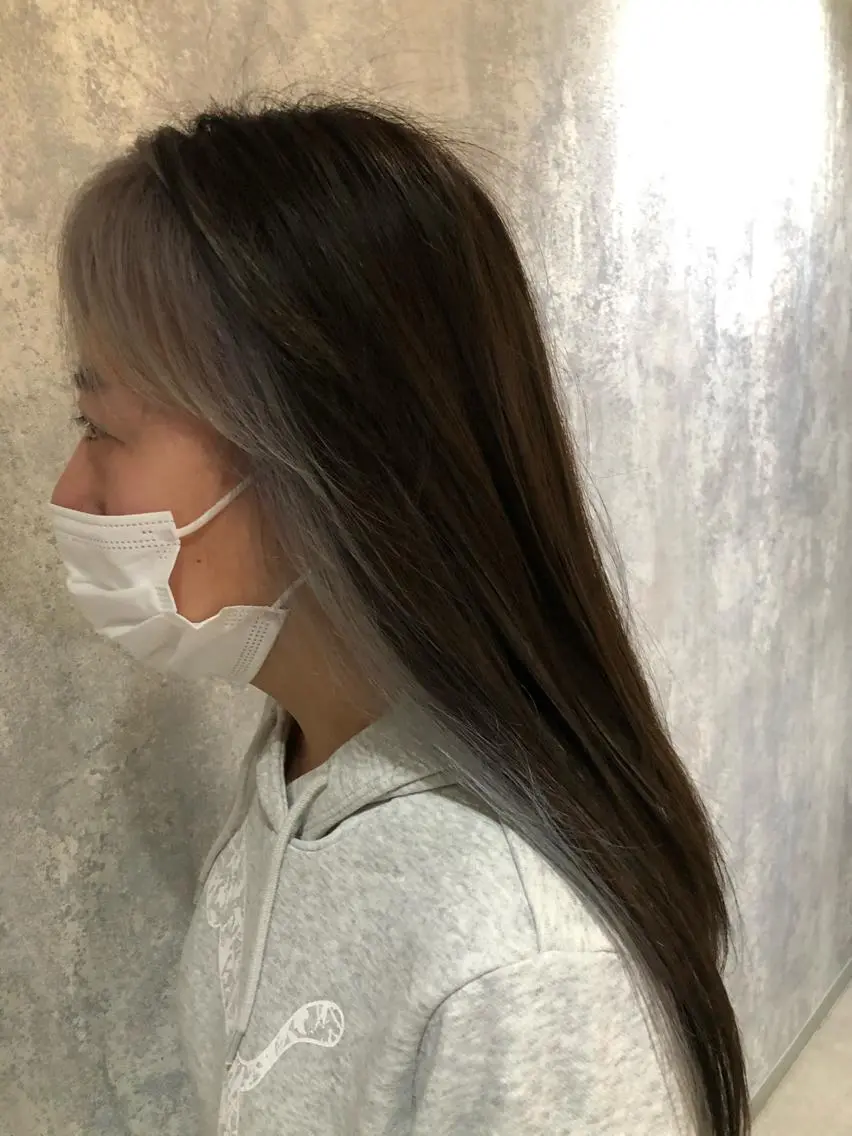 ロング ミストバング 木村 幸浩のヘアスタイル