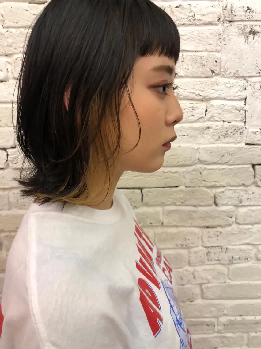ミディアム カラー カット ヘアカラー eri kinjoのヘアスタイル