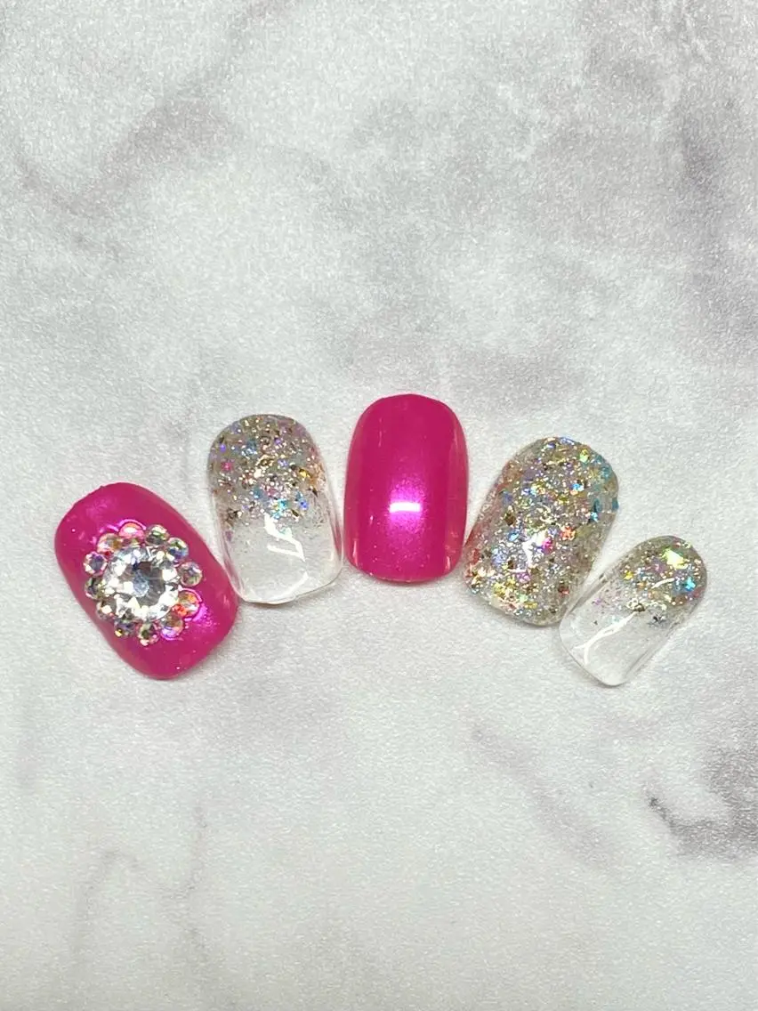 ネイル ジェルネイル 韓国ネイル パラジェル 夏ネイル Nail&eye Belire 新宿のネイルデザイン