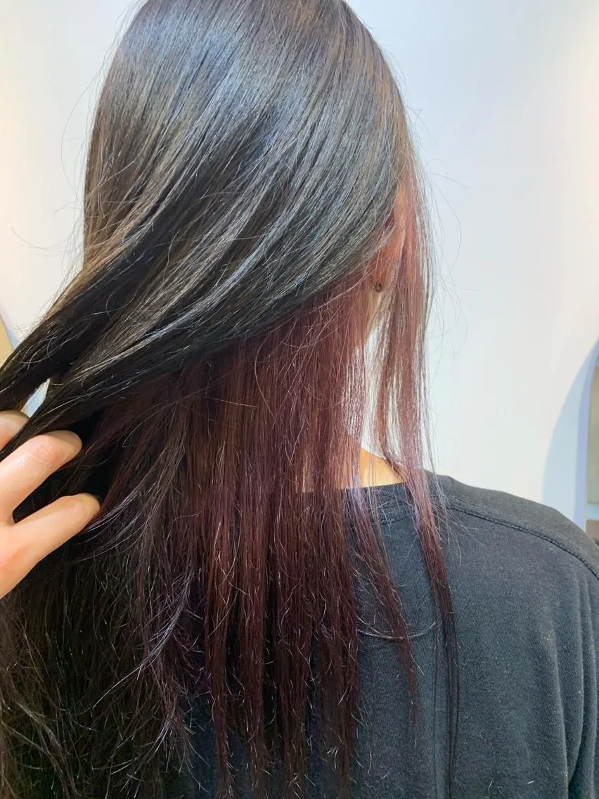 ミディアム カラー ヘアアレンジ REONA🪽✨薬院 レイヤーカット🫧のヘアスタイル