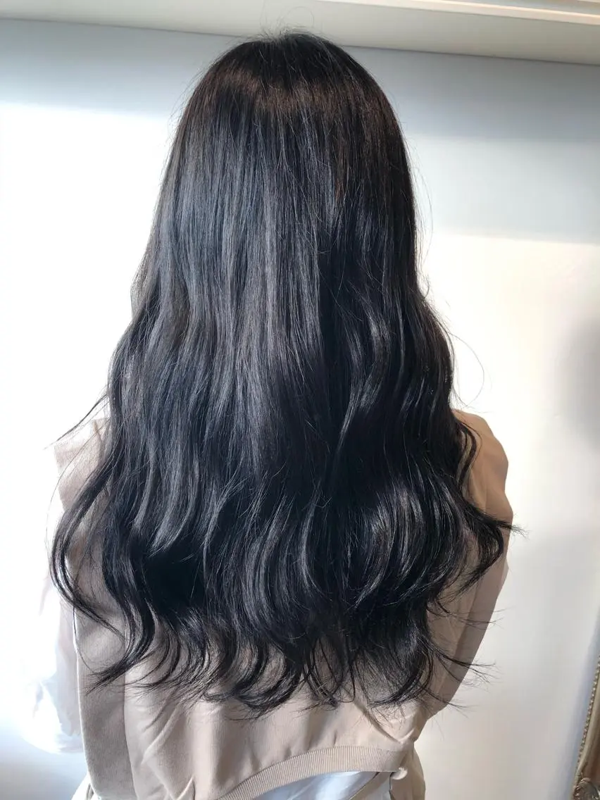 ロング カラー ブルーカラー 💐パーソナルカラー /市橋加菜💐のヘアスタイル