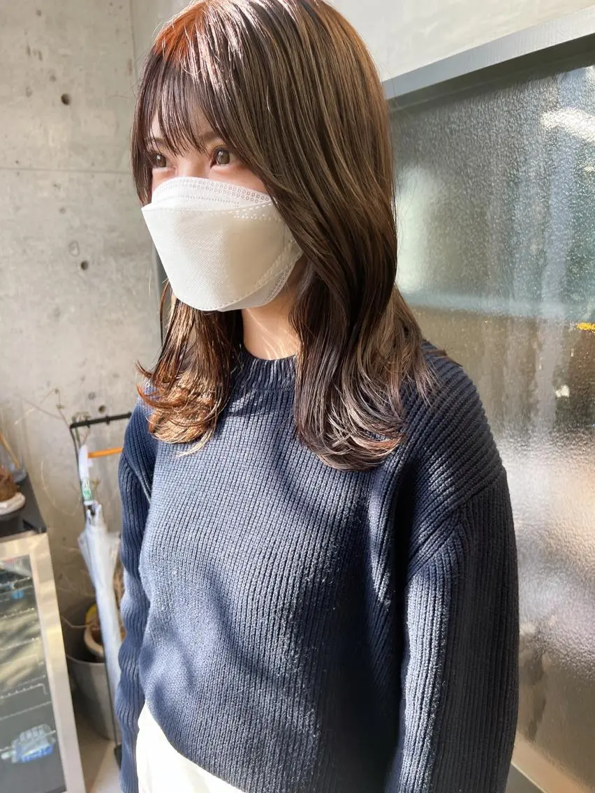ロング カラー グレージュ ロング カット ヘアカラー トリートメント 誰より丁寧なカット/ 小林輝/レイヤーのヘアスタイル
