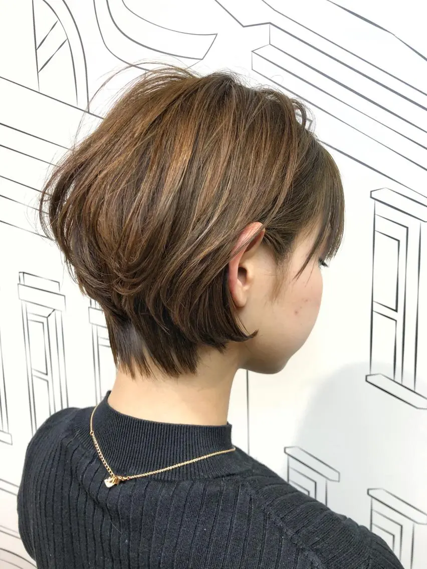 ショート ハンサムショート ショートヘア レイヤー⭐️カラー ⭐️平川雅史のヘアスタイル