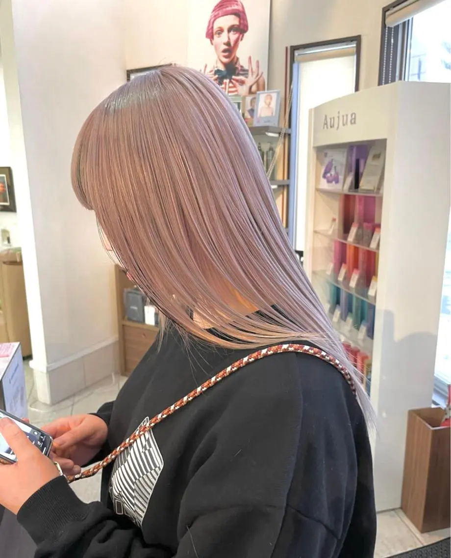 セミロング カラー カット ヘアカラー コレットヘアー 田中アヤノのヘアスタイル