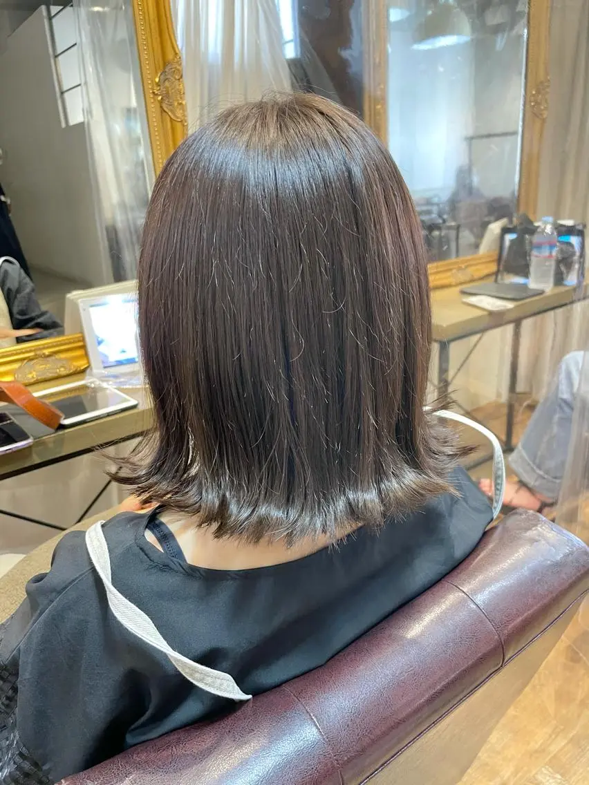ショート カラー アディクシーカラー 透明感カラー グレージュ イルミナカラー カット ヘアカラー 💖透明感カラー💖 mayukoのヘアスタイル