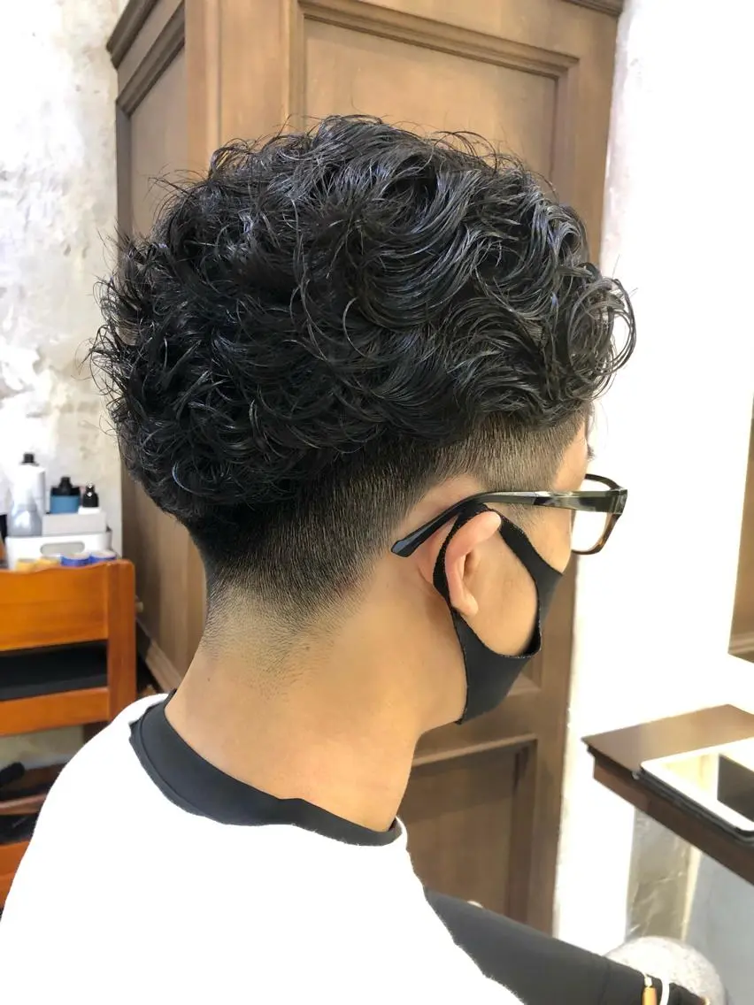 ショート パーマ メンズ メンズパーマ 鷺沼駅徒歩1分 キシタクのヘアスタイル