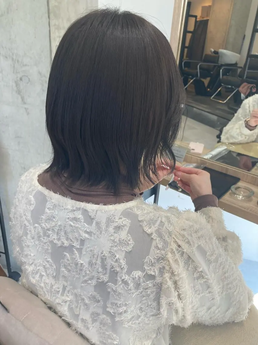 ショート ✨色持ちの良い艶 カラー✨蟹江真世のヘアスタイル
