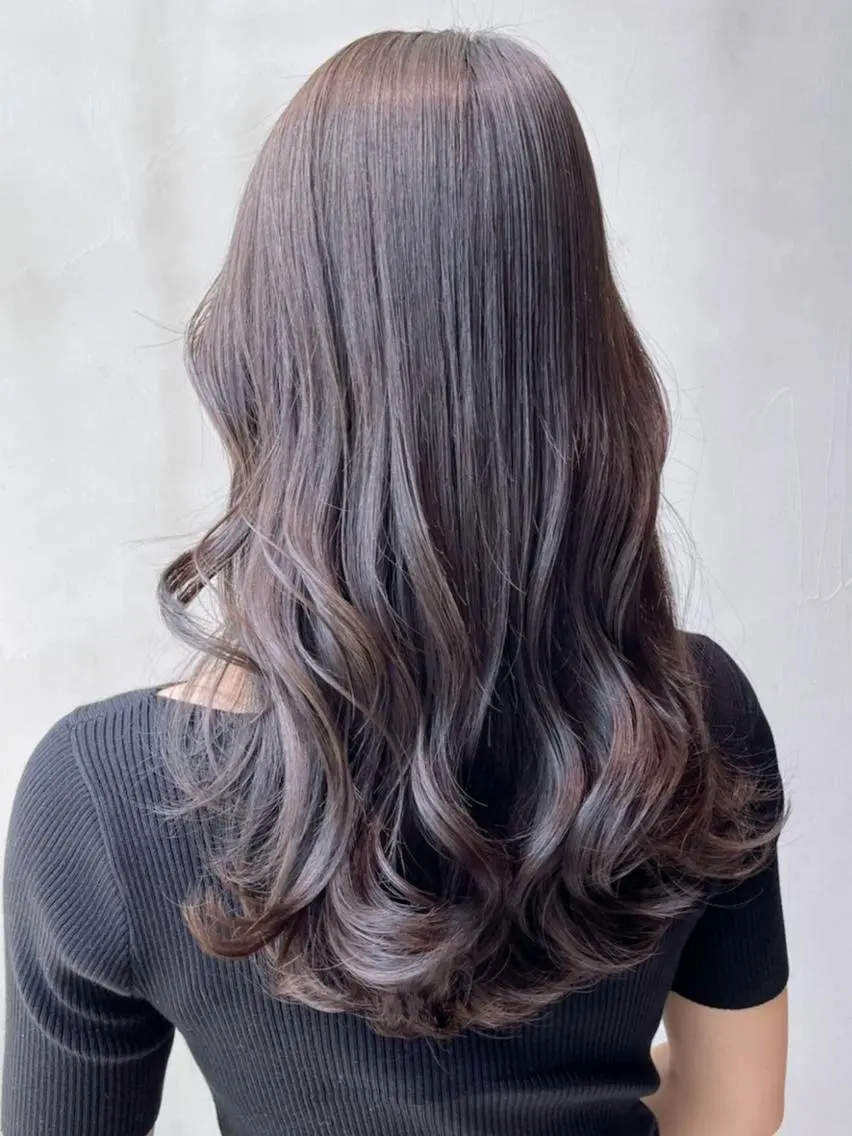 セミロング カラー ヘアアレンジ パーマ ベージュカラー オリーブベージュ カット ITbyALBUM 松戸のヘアスタイル