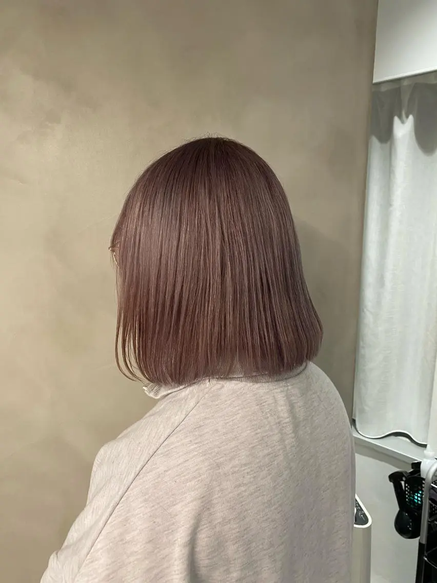 ミディアム カラー 似合わせボブ✨️ RIEのヘアスタイル