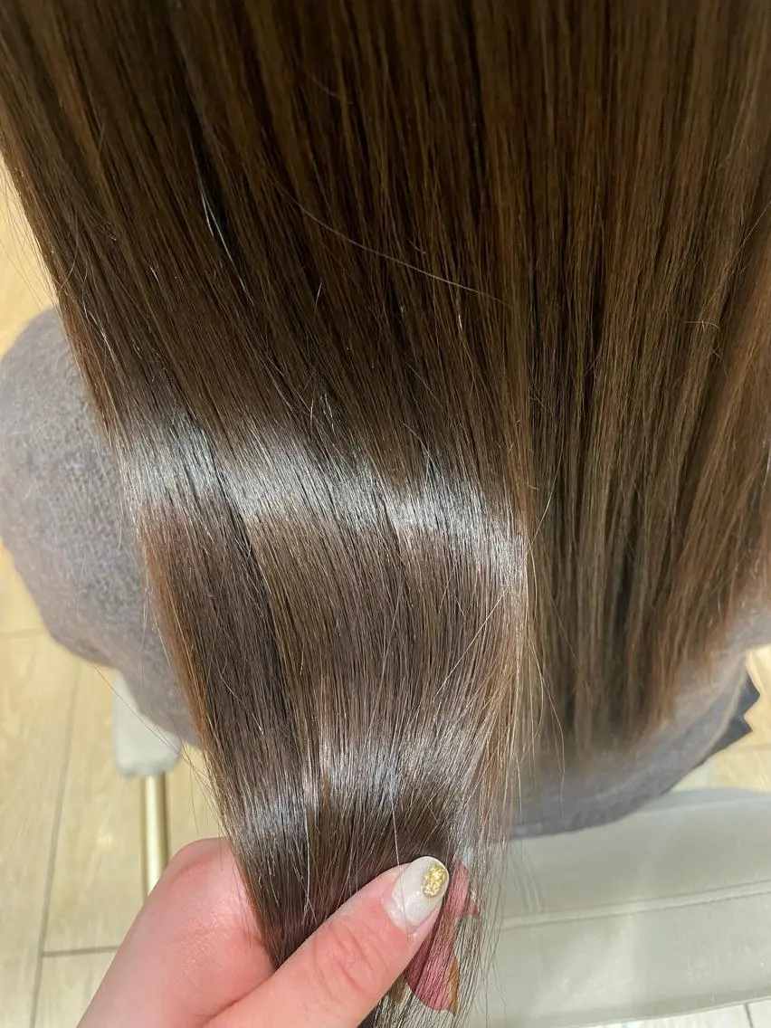 セミロング カラー ヘアセット⌇艶カラー 🫧⌇Nanahoのヘアスタイル