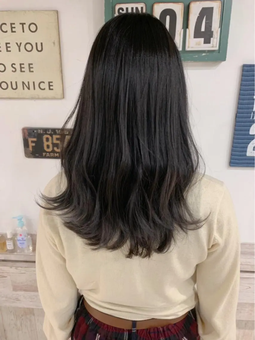 ミディアム カラー カット ヘアカラー 京都大人女性ショート 徒歩1分/秋山のヘアスタイル