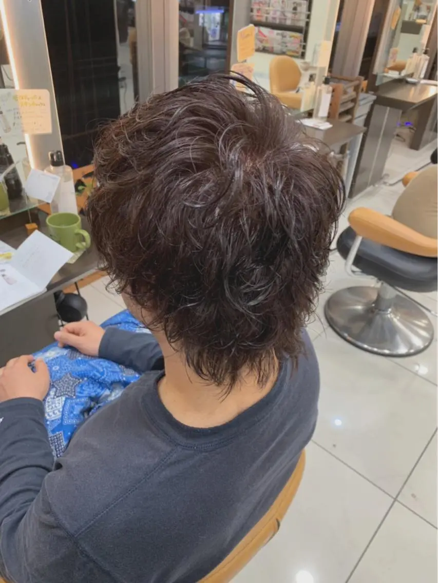 カラー パーマ メンズ HAREru. モデル募集【戸塚】のヘアスタイル
