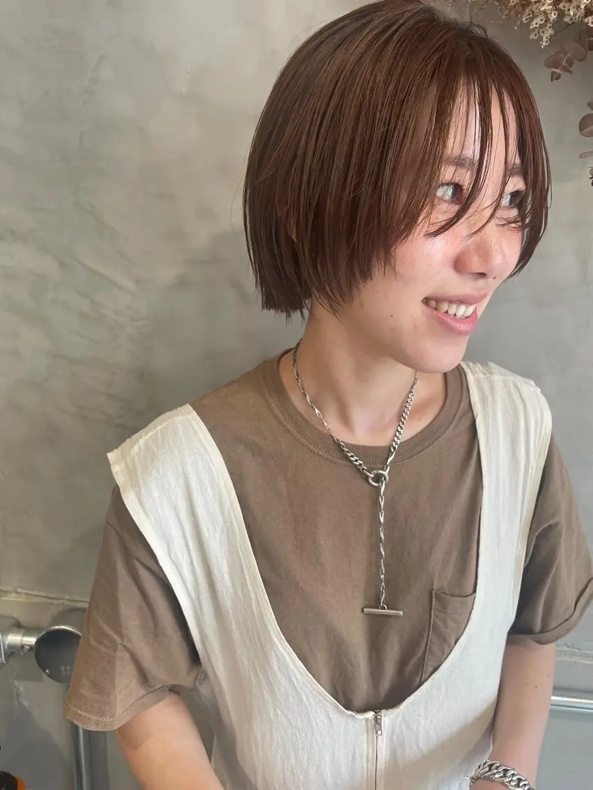 ショート カット ヘアカラー トリートメント ayane⭐️ボブ・ ショート・パーマのヘアスタイル
