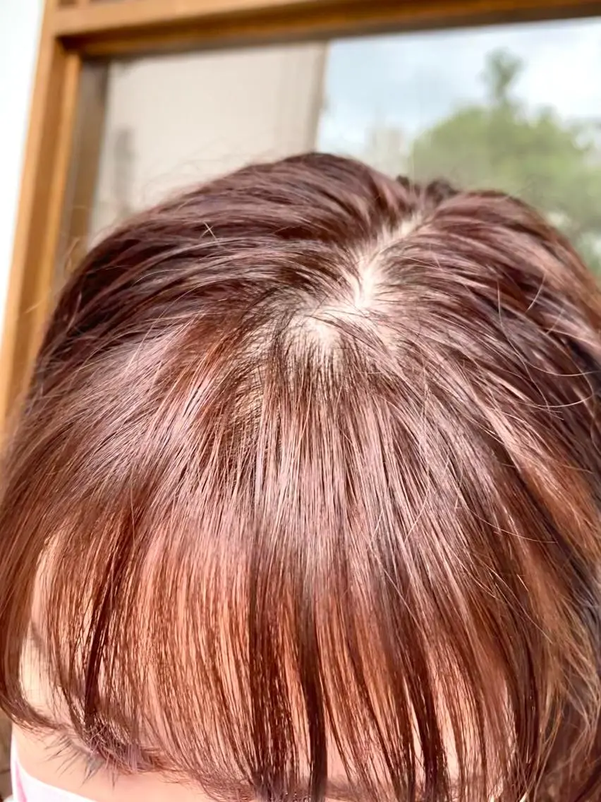 カラー カシス ピンクカラー サトウ リョウのヘアスタイル