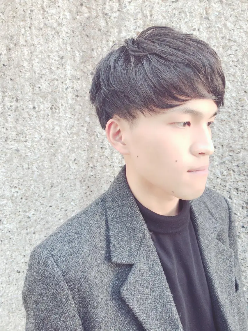 ショート カラー パーマ メンズ メンズパーマ カット ちこ .のヘアスタイル