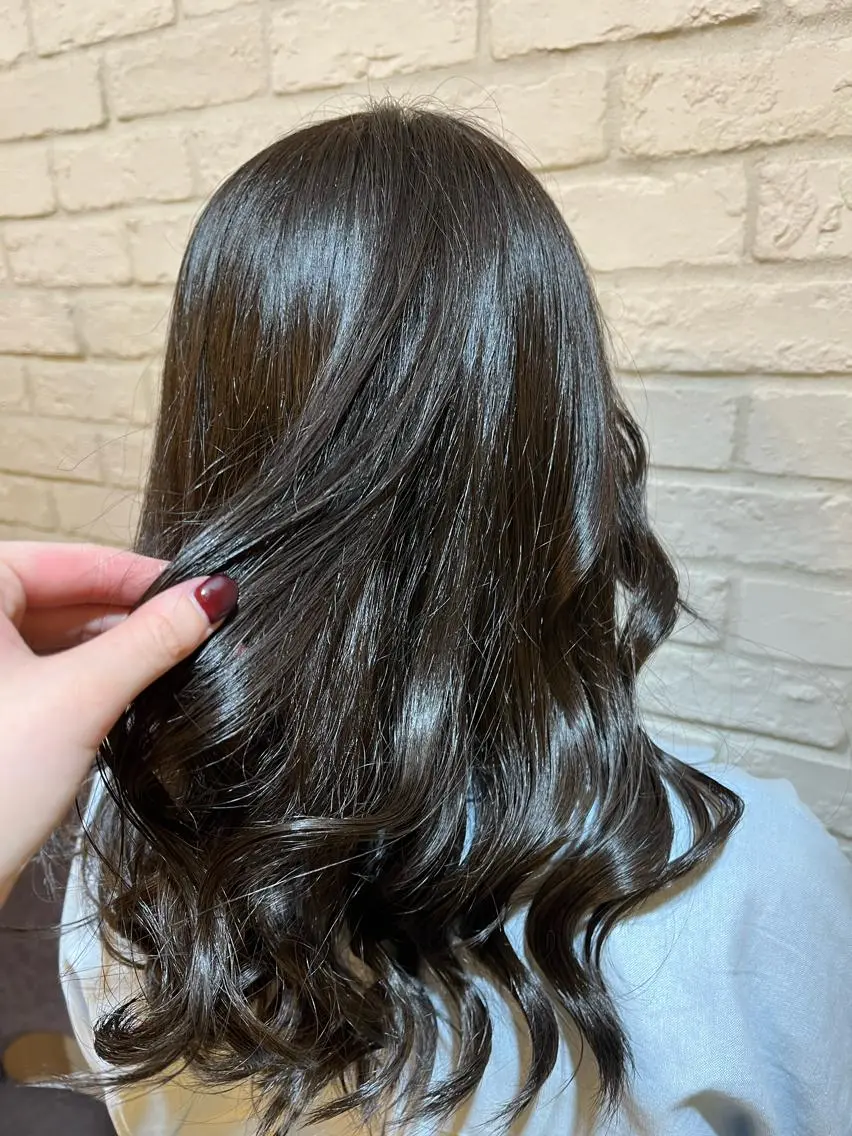 セミロング アッシュ アッシュブラウン 髪質改善✨/中屋敷 はじめのヘアスタイル