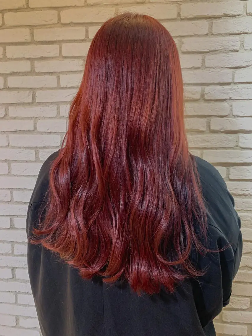 ロング カラー ヘアアレンジ ヘアカラー トリートメント yuka .のヘアスタイル