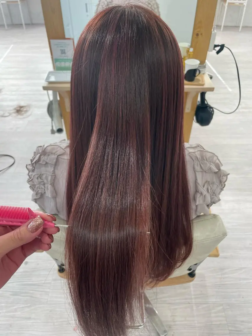 ミディアム カラー ヘアカラー トリートメント ❤︎SAKURA 【Rico】❤︎のヘアスタイル