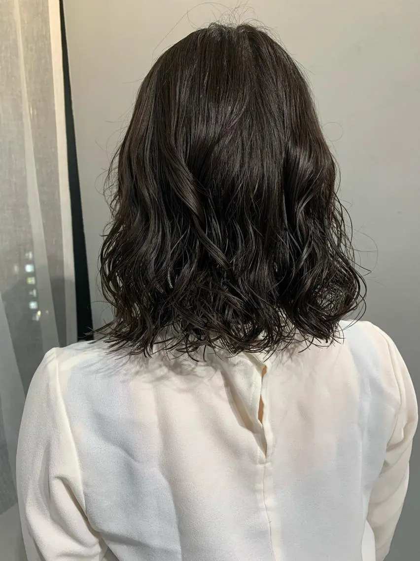 パーマ ボブパーマコテ巻き風 パーマNo1深江秀平のヘアスタイル