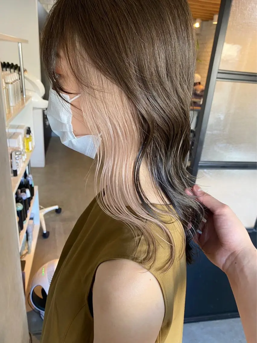 セミロング 福井 采未のヘアスタイル