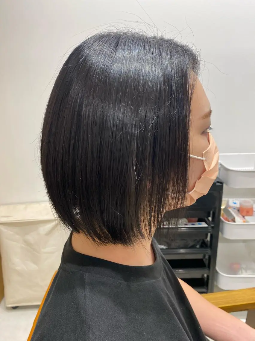 ミディアム カラー ヘアカラー 山﨑 燦人のヘアスタイル