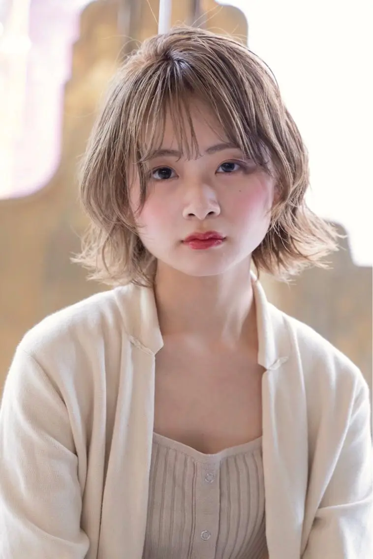 ショート カラー ヘアアレンジ ショートヘア ヘアカラー トリートメント 山崎 澪 レイヤーカット/大宮のヘアスタイル